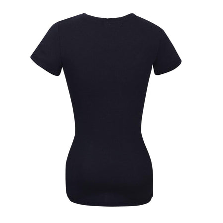Lee Cooper Casual T Shirt Donna Nero