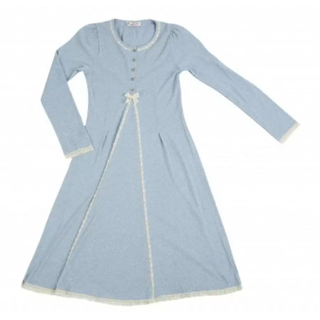 Camicia da notte Aurora Azzurra Love & Nature in cotone biologico 100%