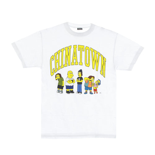 MARKET Maglietta Uomo Ha Ha Arc Tee X the Simpsons White da uomo