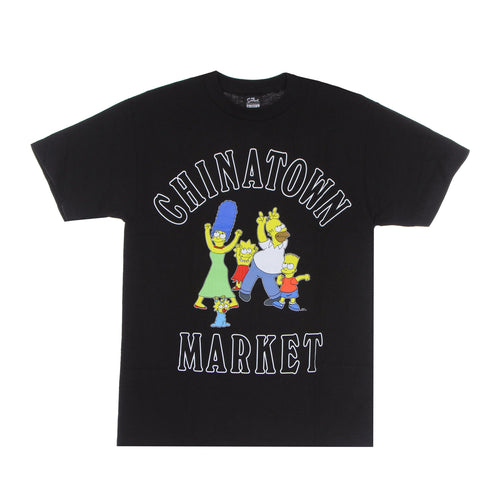 MARKET Maglietta Uomo Family Og Tee X the Simpsons Black da uomo