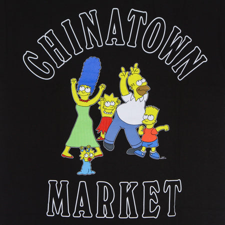 MARKET Maglietta Uomo Family Og Tee X the Simpsons Black da uomo