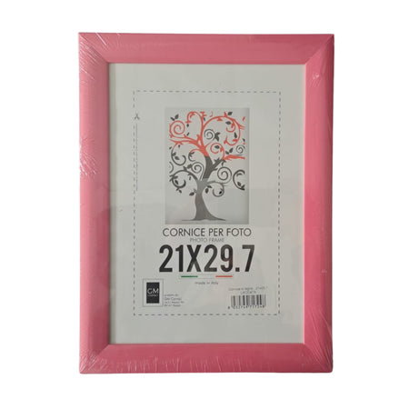 Cornice per Foto In Legno Laccata 21x29.7 Vari Colori