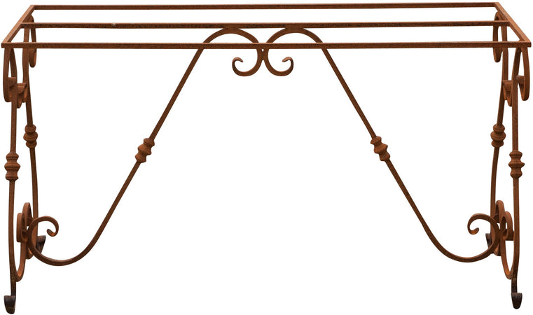 Biscottini Base Tavolo Biscottini Ferro Pieno Forgiato Mano Robustissima 130x60x70 Esterno