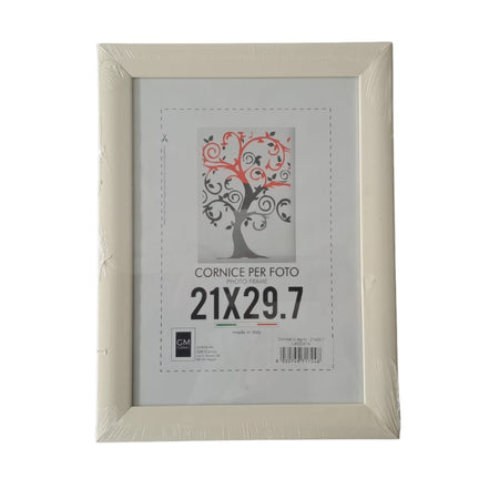 Cornice per Foto In Legno Laccata 21x29.7 Vari Colori