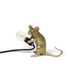 Lampada da appoggio Seletti Mouse Mac Sitting Lamp Gold