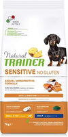 Natural Trainer Sensitive mangime secco Cani Adult small & toy salmone e cereali integrali