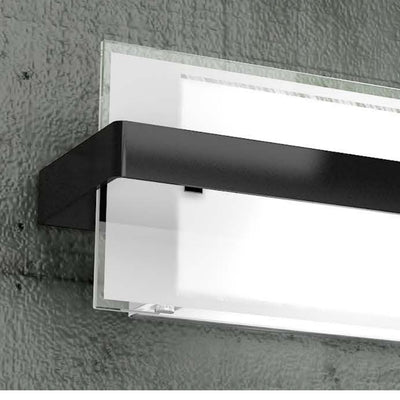 Applique moderno Top Light CROSS 1106 AG E27 LED vetro metallo lampada parete