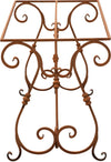 Biscottini Base tavolo in ferro pieno L130xPR60xH70 cm. forgiato mano trattato, Offerta