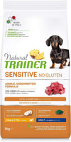 Natural Trainer Sensitive mangime secco Cani Adult small & toy agnello e cereali integrali