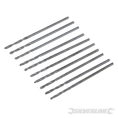 Punte metriche trapano Jobber HSS-R 10 pezzi acciaio temperato Silverline silverline