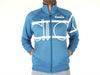 Diadora Felpa Uomo Con Zip Blu Chiaro E Bianco