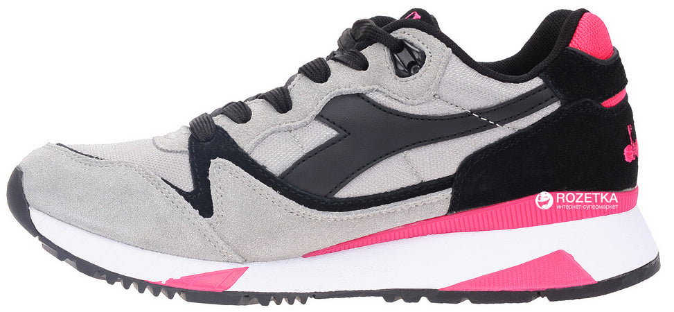 Diadora Sneakers V7000 Nyl Ii Grigio Cenere E Nero Donna