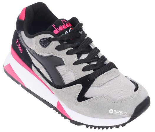 Diadora Sneakers V7000 Nyl Ii Grigio Cenere E Nero Donna