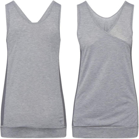 Diadora Canotta Top Donna Dia Dry Grigio Mélange
