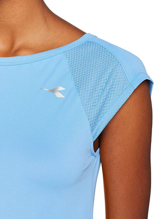 Diadora T-Shirt Azzurro Regular Fit Donna