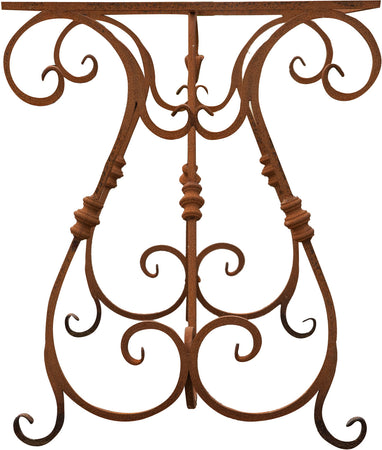 Biscottini Base tavolo in ferro pieno L130xPR60xH70 cm. forgiato mano trattato, Offerta