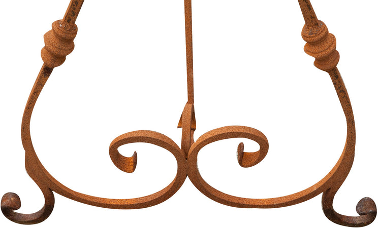 Biscottini Base Tavolo Biscottini Ferro Pieno Forgiato Mano Robustissima 130x60x70 Esterno