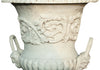 Biscottini Vaso con misure L44xPR44xH60 cm con base L35xPR35xH50 cm in fusione di ghisa