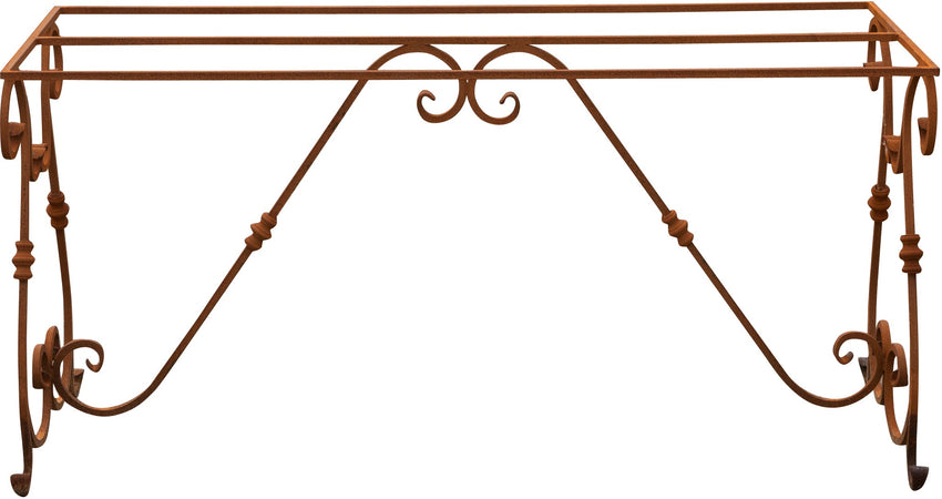 Biscottini Biscottini Base Tavolo Ferro Pieno Forgiato Mano Naturale 150x60x74 per Interni