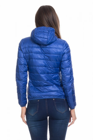 Divine Giacca con cappuccio blu Taglia S