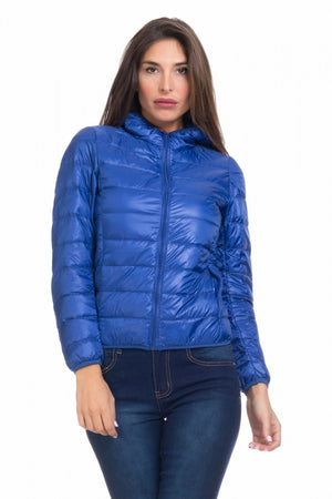 Divine Giacca con cappuccio blu Taglia S