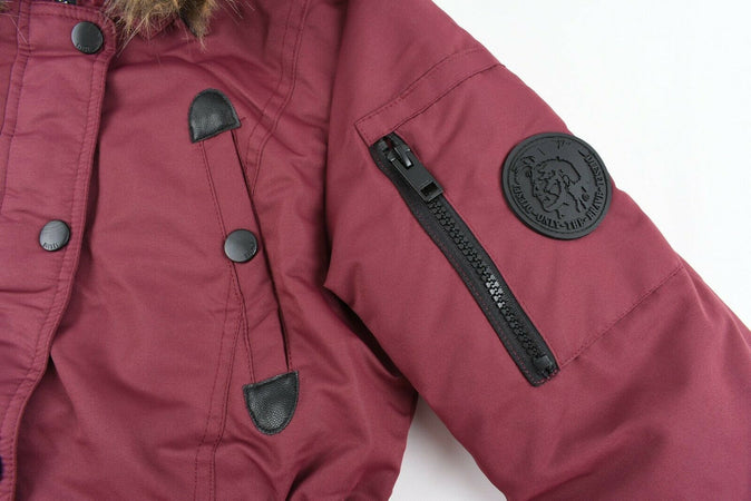 Diesel Giubbotto Bambina Jista Bordeaux 4 Anni