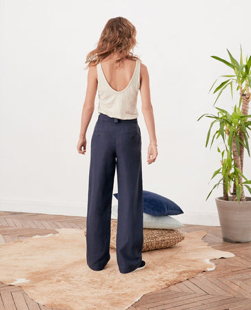 Comptoir des Cotonniers Pantaloni larghi Navy