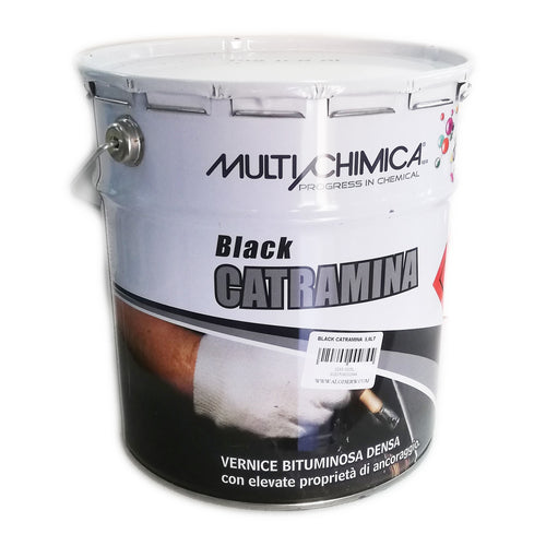 Multichimica Black Catramina 5lt ancorante vernice bituminosa densa