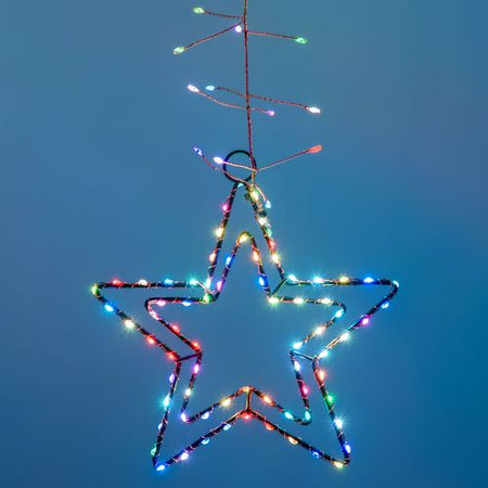 Catena luminosa con 950 led Multicolor 320 cm per uso interno ed esterno