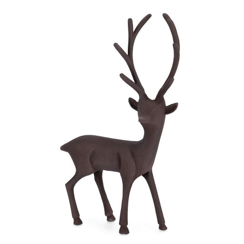 Decorazione natalizia Rovaniemi renna per decorazioni natalizie h 43,5 cm