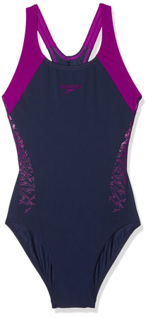 Speedo End Boom Splice Racerback Costume da bagno Blu/Viola