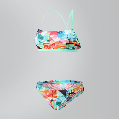 Speedo Costume da bagno Flipturns Donna a due pezzi incrociato sul retro