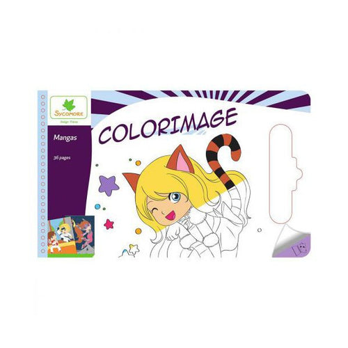Libro da colorare MANGAS TEEN