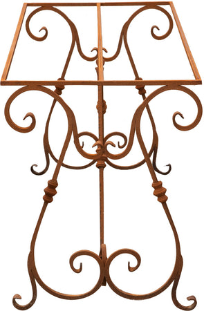 Biscottini Biscottini Base Tavolo Ferro Pieno Forgiato Mano Naturale 150x60x74 per Interni