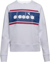 Diadora Felpa Donna L. Sweatshirt Crew Spectra Bianco