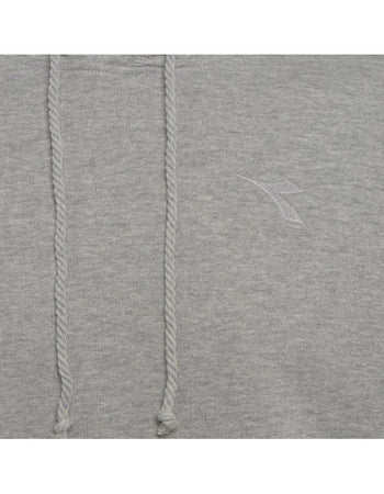 Diadora Felpa Uomo Hoodie Sweat Core Grey Melange