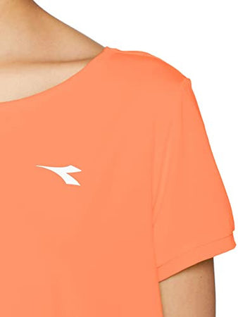 Diadora T-Shirt Donna Coral Fluo