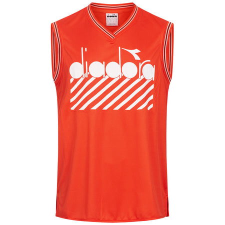 Diadora Canotta Tank Barra Uomo Fiesta Red