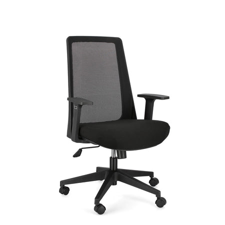 Poltrona "Wesley" da gaming ed ufficio ergonomica in poliestere con braccioli e ruote