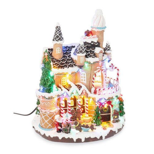 Villaggio natalizio Cadwell marzapane con luci Led per decorazioni natalizie