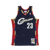 MITCHELL & NESS Canotta Basket Uomo Nba Swingman Jersey Hardwood Classics No 23 Lebron James 2008-09 Clecav Navy da uomo