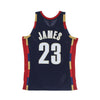 MITCHELL & NESS Canotta Basket Uomo Nba Swingman Jersey Hardwood Classics No 23 Lebron James 2008-09 Clecav Navy da uomo