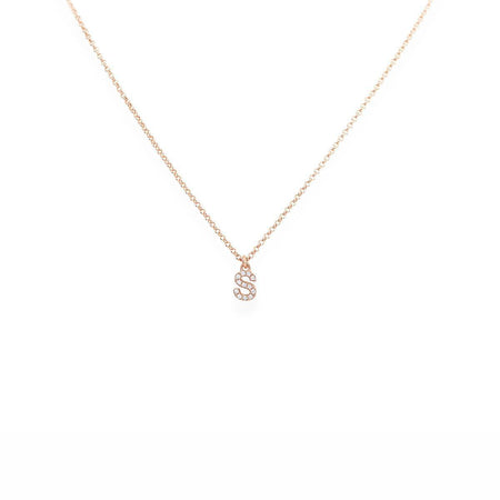 VERSARI - Collana con lettera iniziale L di zirconi bianchi incastonati