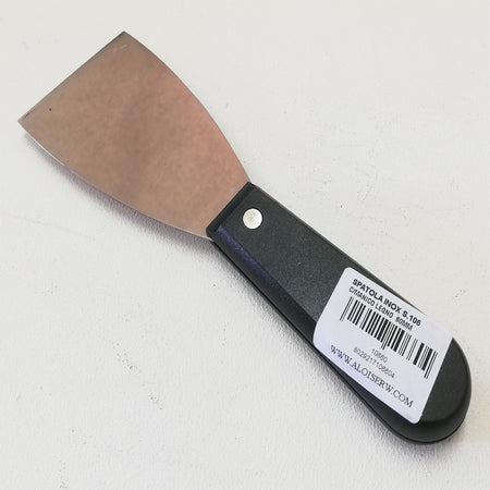 Fiorellini spatola raschietto inox da 60mm con manico in legno