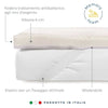 Caleffi Coprimaterasso Topper Memory Ioni d'argento Matrimoniale 2502S150