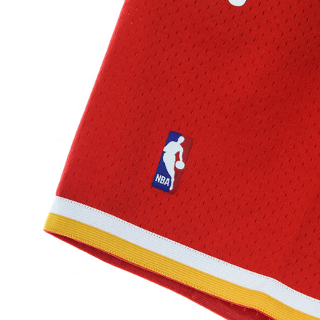 MITCHELL &amp; NESS Pantaloncino Basket Uomo Nba Swingman Shorts Hardwood Classics Houroc Original Team Colors da uomo
