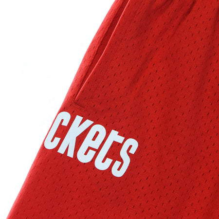 MITCHELL &amp; NESS Pantaloncino Basket Uomo Nba Swingman Shorts Hardwood Classics Houroc Original Team Colors da uomo