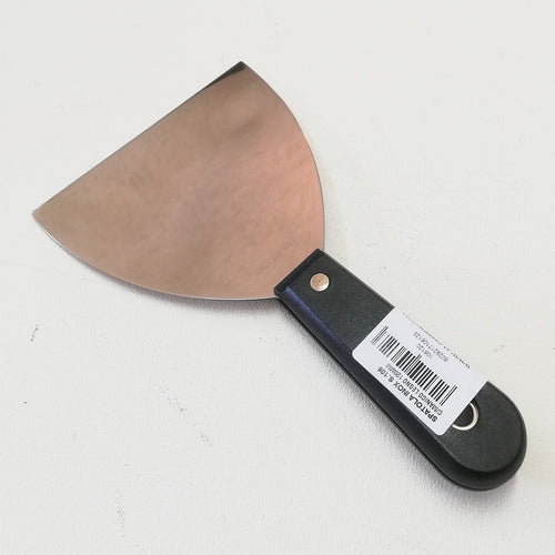Fiorellini spatola raschietto inox da 120mm con manico in legno