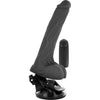 Vibratore dildo indossabile nero con telecomando BaseCock 20cm