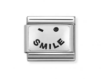 NOMINATION - LINK COMPOSABLE CLASSIC SCRITTA SMILE